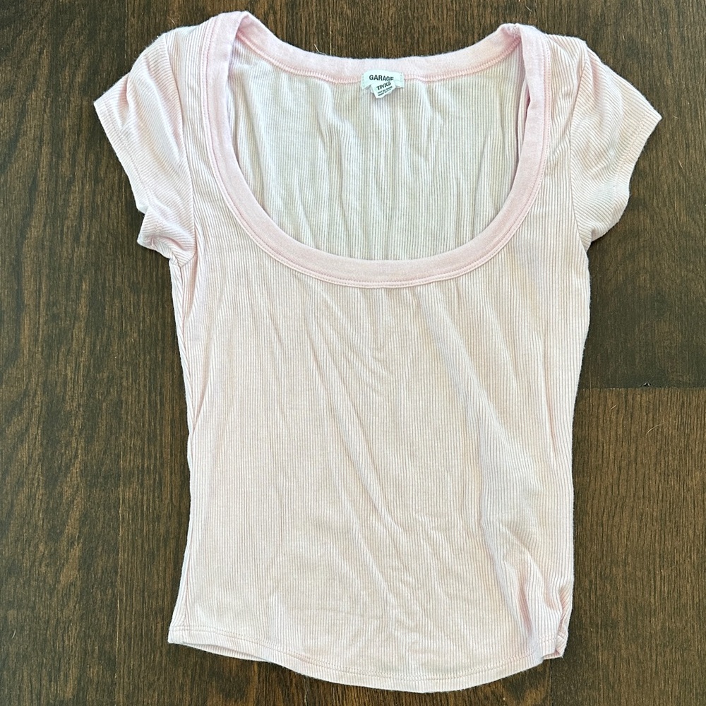 Garage Women's Soft Pink Short Sleeve Tee